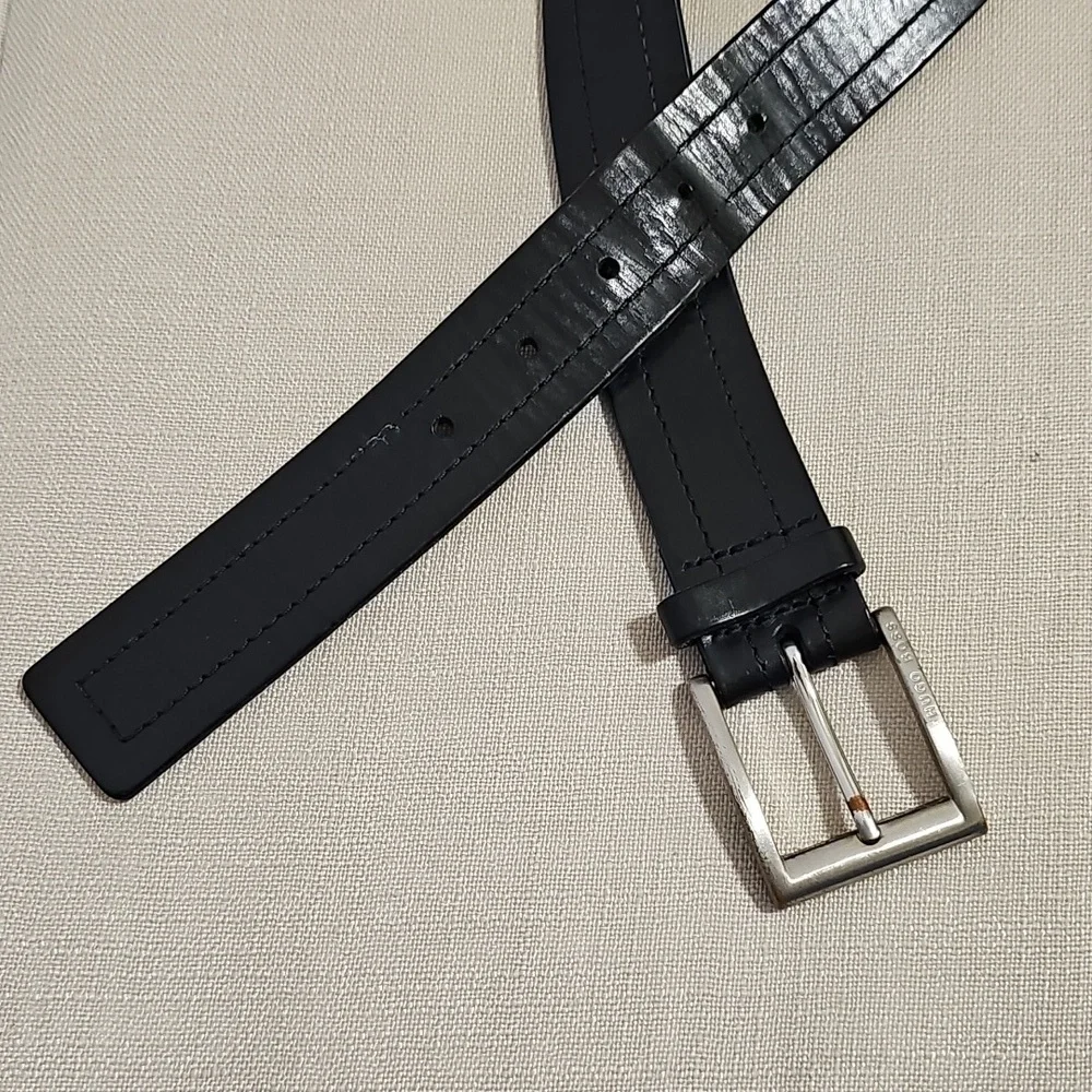 Hugo Boss Men's Ubarto Black Leather Belt 105-40